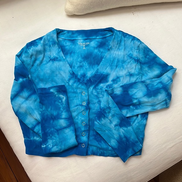 SHOPBOP YEAR OF OURS blue cardigan - Picture 2 of 5